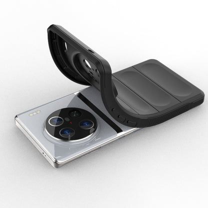 For vivo X90 Pro 5G Magic Shield TPU + Flannel Phone Case(Dark Blue) - vivo Cases by buy2fix | Online Shopping UK | buy2fix