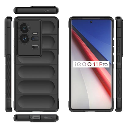 For vivo iQOO 11 Pro 5G Magic Shield TPU + Flannel Phone Case(Red) - vivo Cases by buy2fix | Online Shopping UK | buy2fix