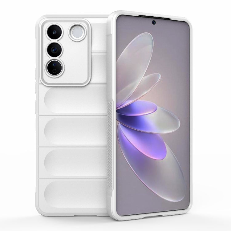 For vivo S16e 5G Magic Shield TPU + Flannel Phone Case(White) - vivo Cases by buy2fix | Online Shopping UK | buy2fix