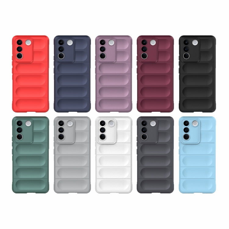 For vivo S16e 5G Magic Shield TPU + Flannel Phone Case(Red) - vivo Cases by buy2fix | Online Shopping UK | buy2fix