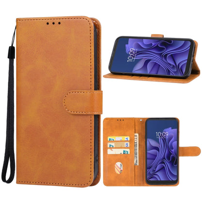 For Blackview BV5300 Leather Phone Case(Brown) - More Brand by buy2fix | Online Shopping UK | buy2fix