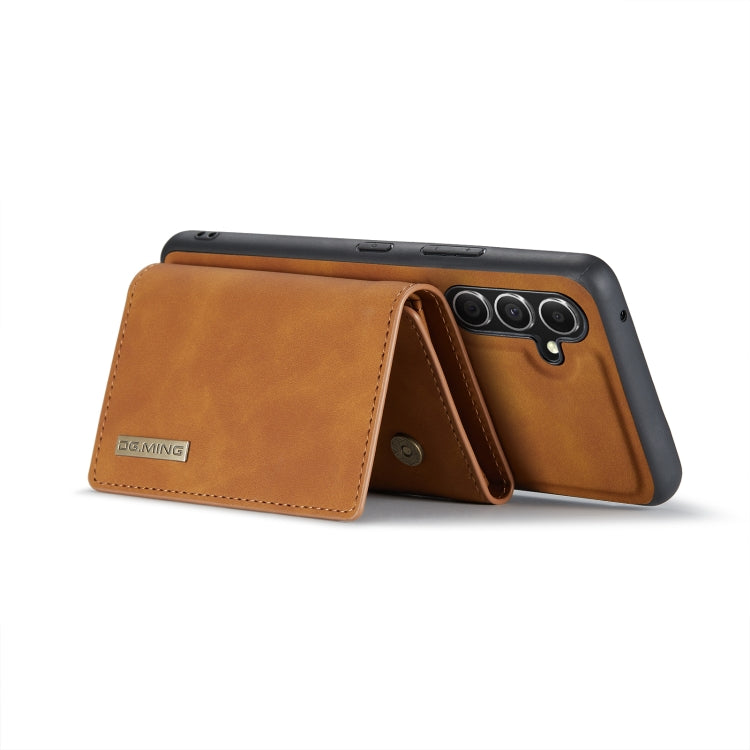 For Samsung Galaxy A54 5G DG.MING M1 Series 3-Fold Multi Card Wallet + Magnetic Phone Case(Brown) - Galaxy Phone Cases by DG.MING | Online Shopping UK | buy2fix