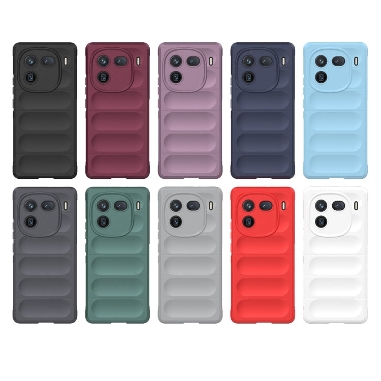 For vivo iQOO 12 Pro 5G Magic Shield TPU + Flannel Phone Case(Grey) - iQOO 12 Pro Cases by buy2fix | Online Shopping UK | buy2fix