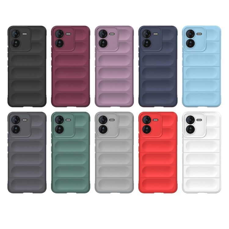 For vivo iQOO Z9 5G Magic Shield TPU + Flannel Phone Case(Purple) - vivo Cases by buy2fix | Online Shopping UK | buy2fix