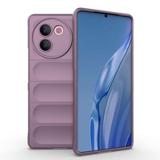 For vivo V30e 5G Global Magic Shield TPU + Flannel Phone Case(Purple) - vivo Cases by buy2fix | Online Shopping UK | buy2fix