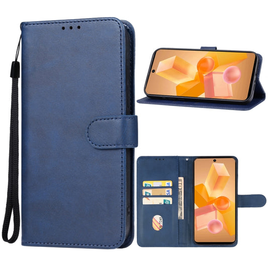 For Infinix Hot 40 Pro Leather Phone Case(Blue) - Infinix Cases by buy2fix | Online Shopping UK | buy2fix