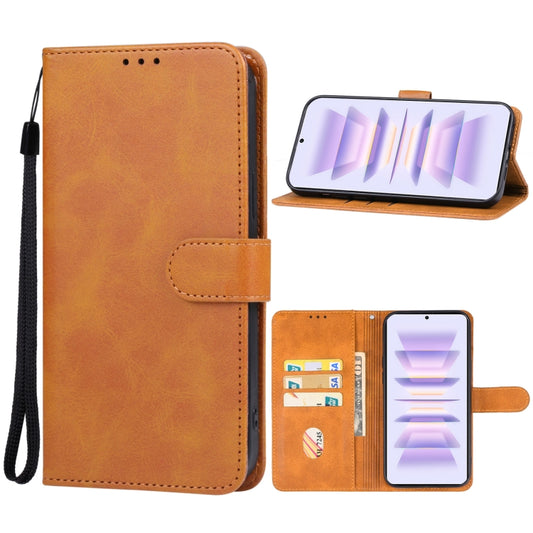 For Xiaomi Redmi K70 Pro Leather Phone Case(Brown) - K70 Pro Cases by buy2fix | Online Shopping UK | buy2fix