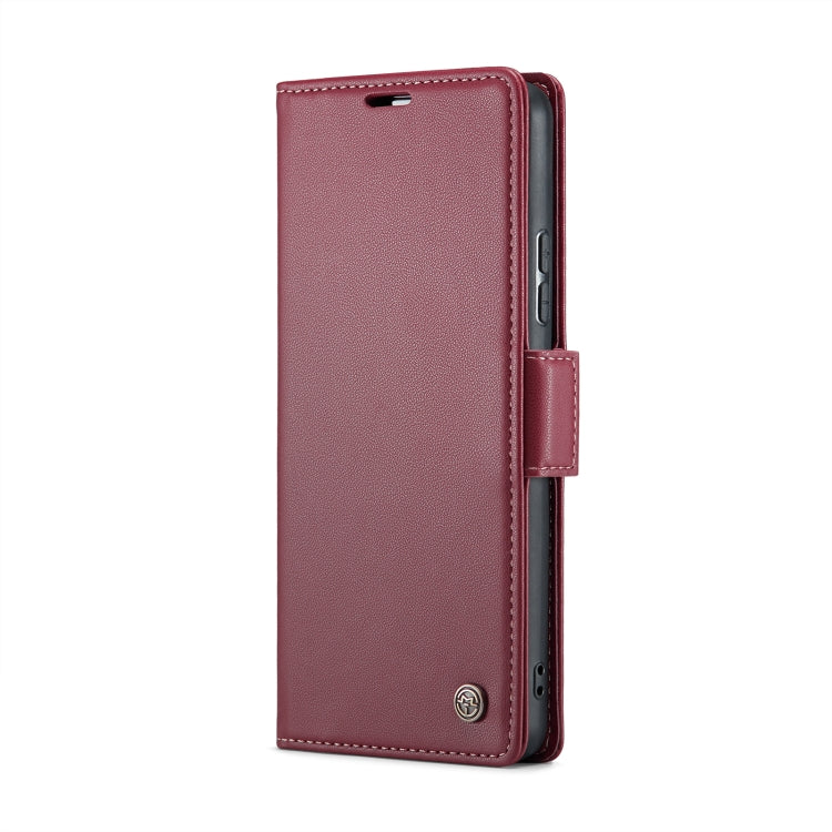 For Samsung Galaxy A54 5G CaseMe 023 Butterfly Buckle Litchi Texture RFID Anti-theft Leather Phone Case(Wine Red) - Galaxy Phone Cases by CaseMe | Online Shopping UK | buy2fix