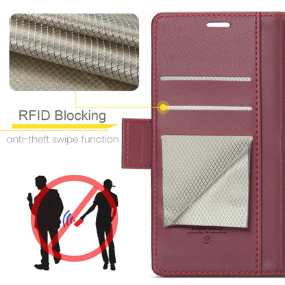 For Xiaomi Mi 10T 5G／10T Pro 5G CaseMe 023 Butterfly Buckle Litchi Texture RFID Anti-theft Leather Phone Case(Wine Red) - Xiaomi Cases by CaseMe | Online Shopping UK | buy2fix