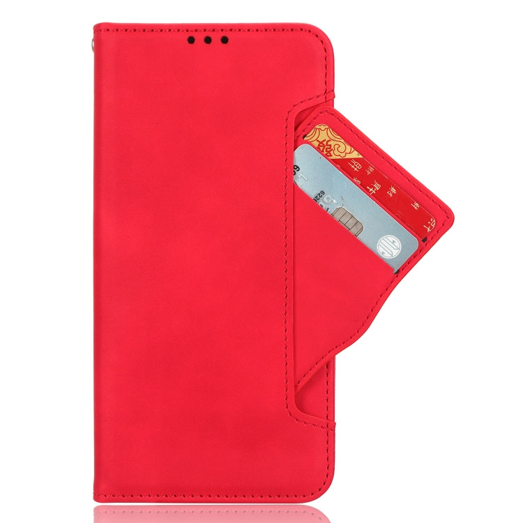 For Motorola Moto G 5G 2023 Skin Feel Calf Texture Card Slots Leather Phone Case(Red) - Motorola Cases by buy2fix | Online Shopping UK | buy2fix