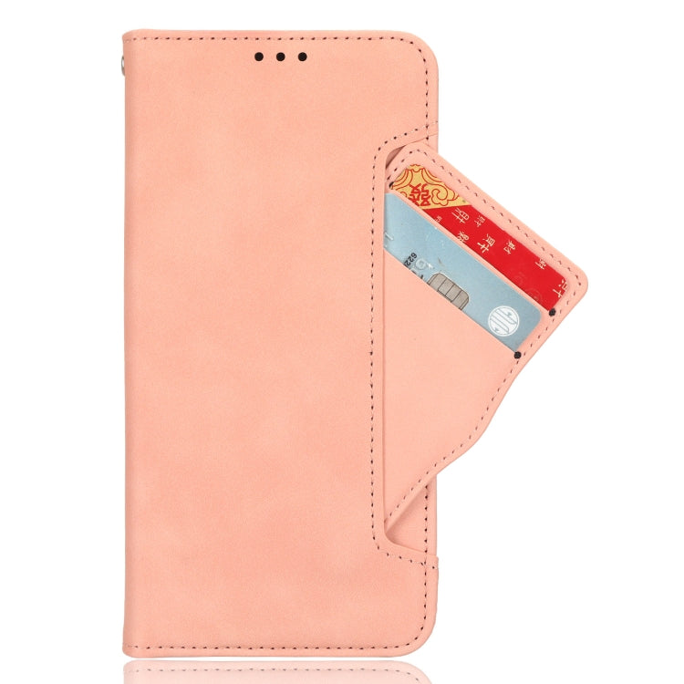 For Motorola Moto G Play 4G 2024 Skin Feel Calf Texture Card Slots Leather Phone Case(Pink) - Motorola Cases by buy2fix | Online Shopping UK | buy2fix