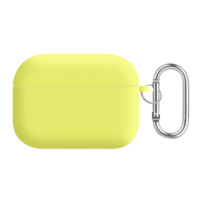 For AirPods Pro 2 PC Lining Silicone Bluetooth Earphone Protective Case(Shiny Yellow) - For AirPods Pro 2 by buy2fix | Online Shopping UK | buy2fix