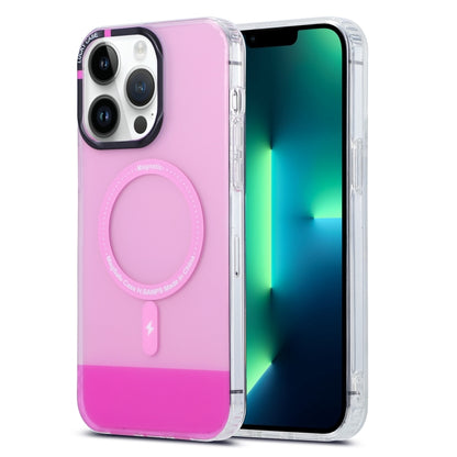 For iPhone 13 Pro Max PC + TPU IMD MagSafe Magnetic Phone Case(Pink) - iPhone 13 Pro Max Cases by buy2fix | Online Shopping UK | buy2fix