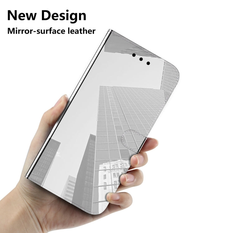 For Nokia C12 Imitated Mirror Surface Leather Phone Case(Silver) - Nokia Cases by buy2fix | Online Shopping UK | buy2fix