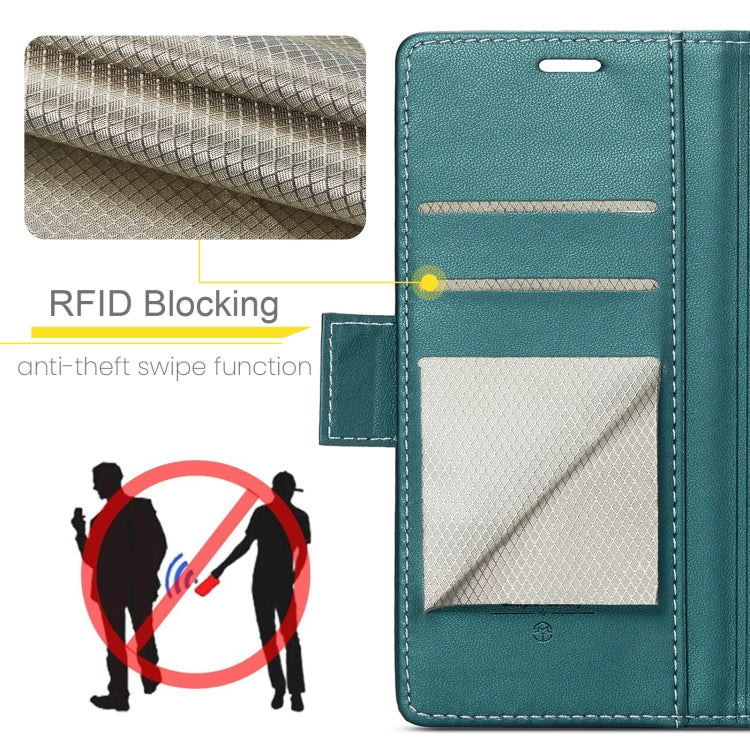 For OPPO A78 4G CaseMe 023 Butterfly Buckle Litchi Texture RFID Anti-theft Leather Phone Case(Pearly Blue) - OPPO Cases by CaseMe | Online Shopping UK | buy2fix