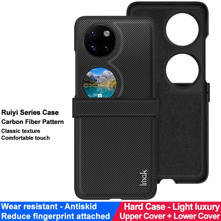 For Huawei Pocket 2 imak Ruiyi Series Carbon Fiber PU + PC Phone Case - Huawei Cases by imak | Online Shopping UK | buy2fix