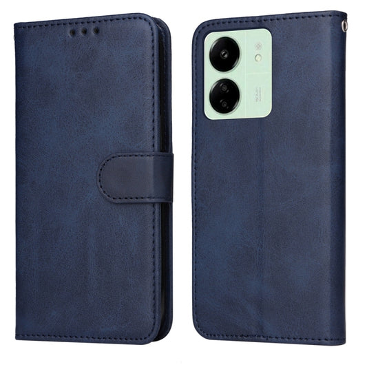 For Xiaomi Redmi 13C 4G Classic Calf Texture Flip Leather Phone Case(Blue) - 13C Cases by buy2fix | Online Shopping UK | buy2fix