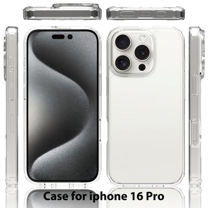 For iPhone 16 Pro Scratchproof Acrylic TPU Phone Case(Black) - iPhone 16 Pro Cases by buy2fix | Online Shopping UK | buy2fix