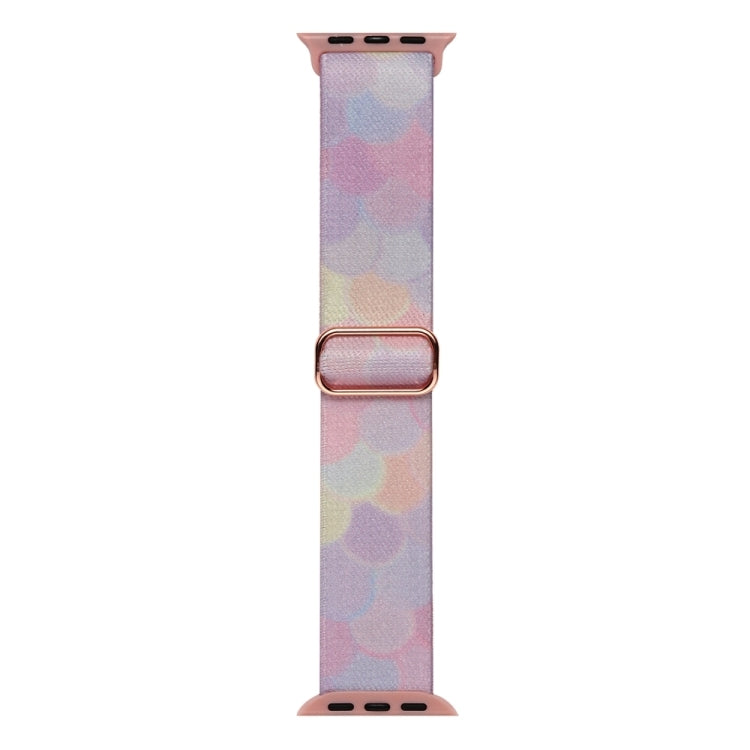 For Apple Watch Ultra 2 49mm Painted Pattern Nylon Replacement Watch Band(Symphony Bubbles) - Watch Bands by buy2fix | Online Shopping UK | buy2fix