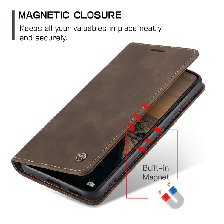 For Xiaomi Redmi Note 13 Pro 5G CaseMe 013 Multifunctional Horizontal Flip Leather Phone Case(Coffee) - Xiaomi Cases by CaseMe | Online Shopping UK | buy2fix