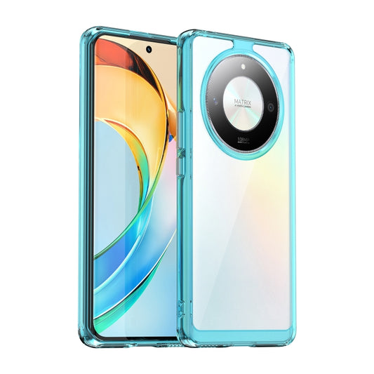 For Honor X50 GT Colorful Series Acrylic Hybrid TPU Phone Case(Transparent Blue) - Honor Cases by buy2fix | Online Shopping UK | buy2fix