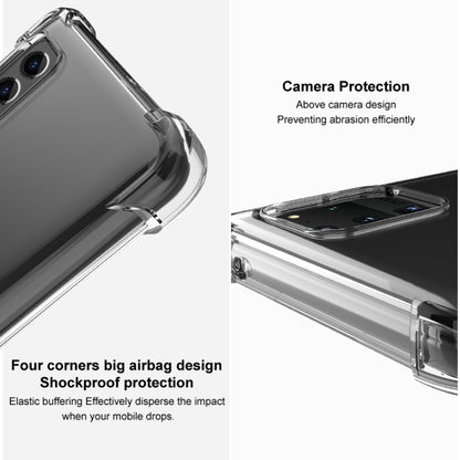 For Honor 90 Pro imak Shockproof Airbag TPU Phone Case(Transparent Black) - Honor Cases by imak | Online Shopping UK | buy2fix
