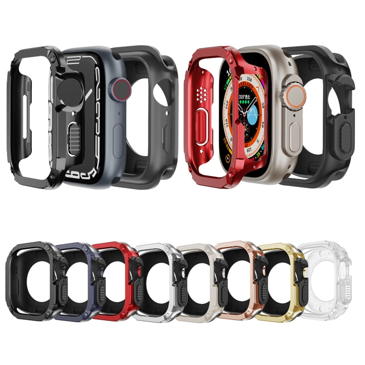 For Apple Watch Ultra 49mm 2-in-1 PC Hybrid TPU Armor Watch Case(Starlight) - Watch Cases by buy2fix | Online Shopping UK | buy2fix