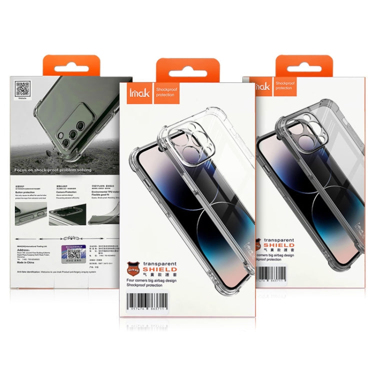 For Motorola Edge 40 Neo imak Shockproof Airbag TPU Phone Case(Transparent) - Motorola Cases by imak | Online Shopping UK | buy2fix