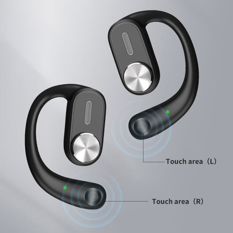 TOTU BE-1-OWS Ear-Hanging Wireless Bluetooth Earphone(Black) - Bluetooth Earphone by TOTUDESIGN | Online Shopping UK | buy2fix