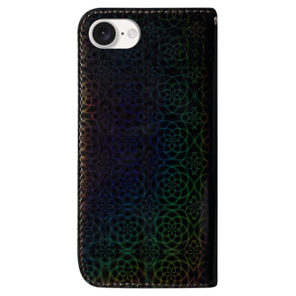 For iPhone SE 2024 Colorful Magnetic Buckle Leather Phone Case(Black) - More iPhone Cases by buy2fix | Online Shopping UK | buy2fix