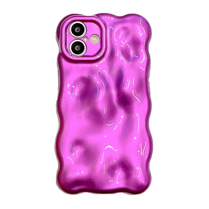 For iPhone 16 Plus Wave Bubbles TPU Phone Case(Purple) - iPhone 16 Plus Cases by buy2fix | Online Shopping UK | buy2fix