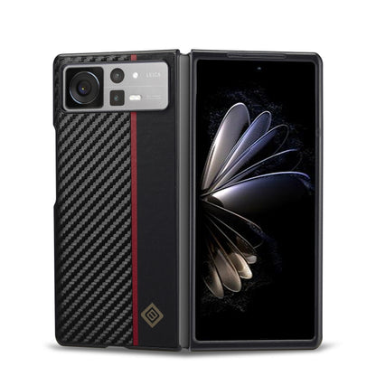 For Xiaomi Mi Mix Fold 2 LC.IMEEKE 3 in 1 Carbon Fiber Texture Shockproof Phone Case(Black) - Xiaomi Cases by LC.IMEEKE | Online Shopping UK | buy2fix