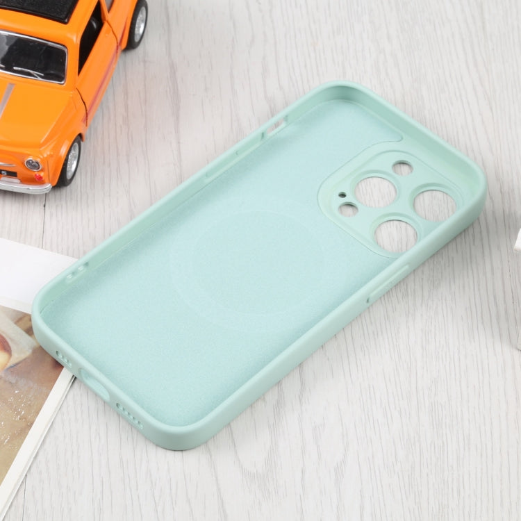 For iPhone 16 Liquid Silicone Magsafe Phone Case(Light Cyan) - iPhone 16 Cases by buy2fix | Online Shopping UK | buy2fix