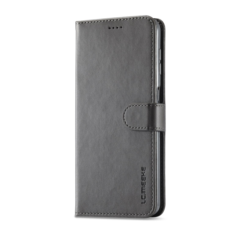 For Samsung Galaxy A35 5G LC.IMEEKE Calf Texture Leather Phone Case(Grey) - Galaxy Phone Cases by LC.IMEEKE | Online Shopping UK | buy2fix