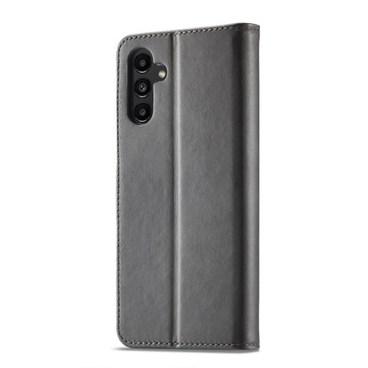 For Samsung Galaxy A35 5G LC.IMEEKE Calf Texture Leather Phone Case(Grey) - Galaxy Phone Cases by LC.IMEEKE | Online Shopping UK | buy2fix