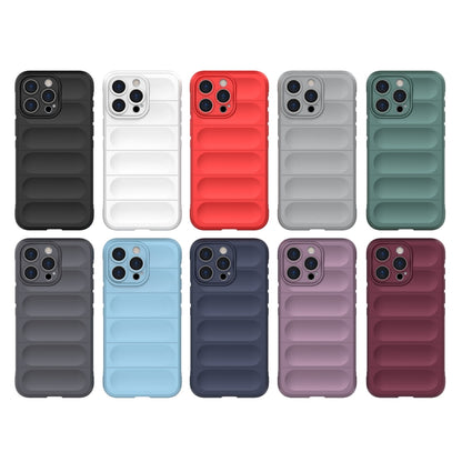 For iPhone 15 Pro Max Magic Shield TPU + Flannel Phone Case(Red) - iPhone 15 Pro Max Cases by buy2fix | Online Shopping UK | buy2fix