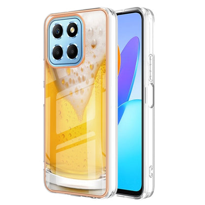 For Honor X8 5G / X6 4G Electroplating Marble Dual-side IMD Phone Case(Draft Beer) - Honor Cases by buy2fix | Online Shopping UK | buy2fix