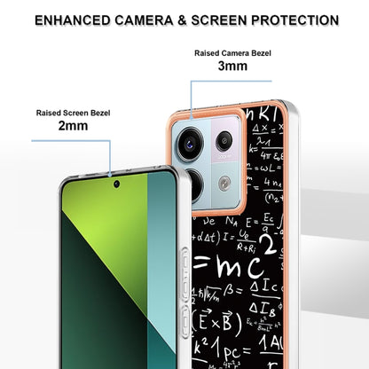 For Xiaomi Redmi Note 13 Pro 5G Global Electroplating Marble Dual-side IMD Phone Case(Equation) - Note 13 Pro Cases by buy2fix | Online Shopping UK | buy2fix
