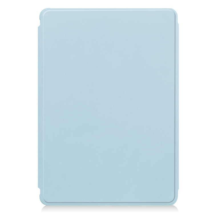 For Samsung Galaxy Tab S9 FE+ 360 Rotation Transparent Smart Leather Case with Keyboard(Sky Blue) - Galaxy Tab S9 FE+ by buy2fix | Online Shopping UK | buy2fix