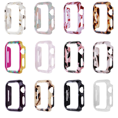 For Apple Watch Ultra 2 / Ultra 49mm Printed Resin PC Watch Case(Black Pink) - Watch Cases by buy2fix | Online Shopping UK | buy2fix