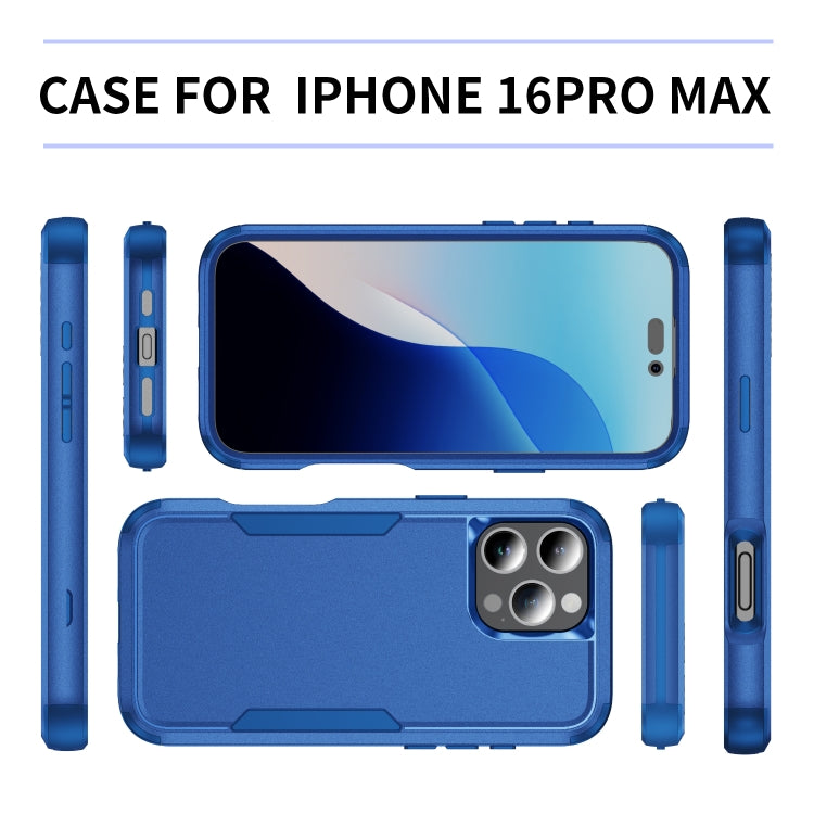 For iPhone 16 Pro Max Commuter Shockproof TPU + PC Phone Case(Royal Blue) - iPhone 16 Pro Max Cases by buy2fix | Online Shopping UK | buy2fix