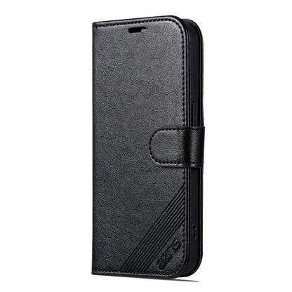 For iPhone 16 Pro Max AZNS Sheepskin Texture Flip Leather Phone Case(Black) - iPhone 16 Pro Max Cases by AZNS | Online Shopping UK | buy2fix