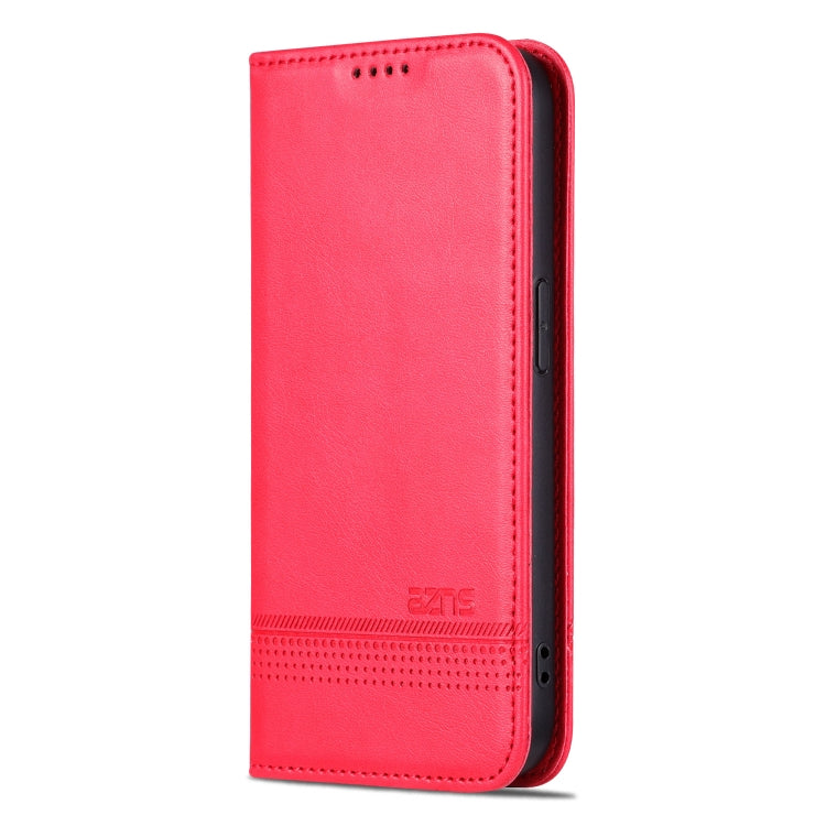 For iPhone 16 Pro Max AZNS Magnetic Calf Texture Flip Leather Phone Case(Red) - iPhone 16 Pro Max Cases by AZNS | Online Shopping UK | buy2fix