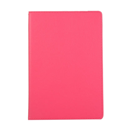 For Samsung Galaxy Tab S9+ 360 Degrees Rotation Holder Litchi Texture Leather Tablet Case(Rose Red) - Galaxy Tab S9+ Cases by buy2fix | Online Shopping UK | buy2fix