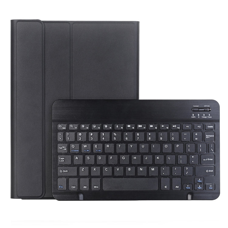 For Samsung Galaxy Tab S9 FE A710B Candy Color TPU Bluetooth Keyboard Leather Tablet Case with Pen Holder(Black) - Samsung Keyboard by buy2fix | Online Shopping UK | buy2fix