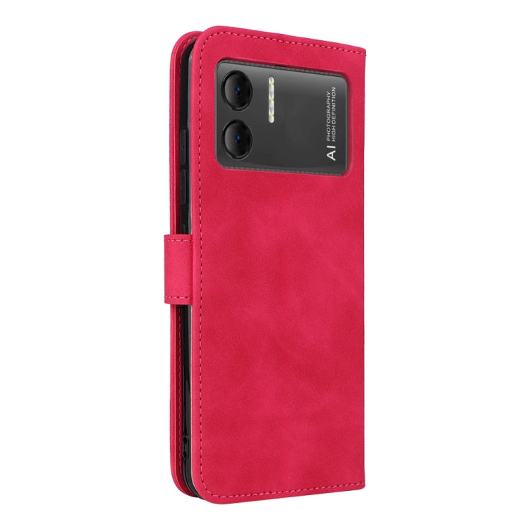 For Doogee X98 / X98 Pro Skin Feel Magnetic Flip Leather Phone Case(Rose Red) - More Brand by buy2fix | Online Shopping UK | buy2fix