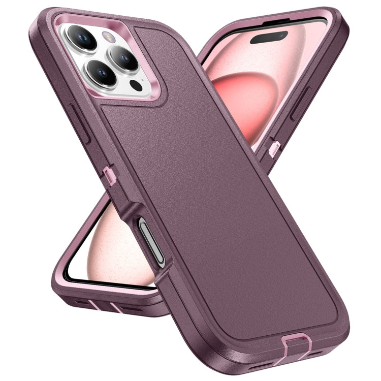 For iPhone 16 Pro Max Life Waterproof Rugged Phone Case(Purple + Pink) - iPhone 16 Pro Max Cases by buy2fix | Online Shopping UK | buy2fix