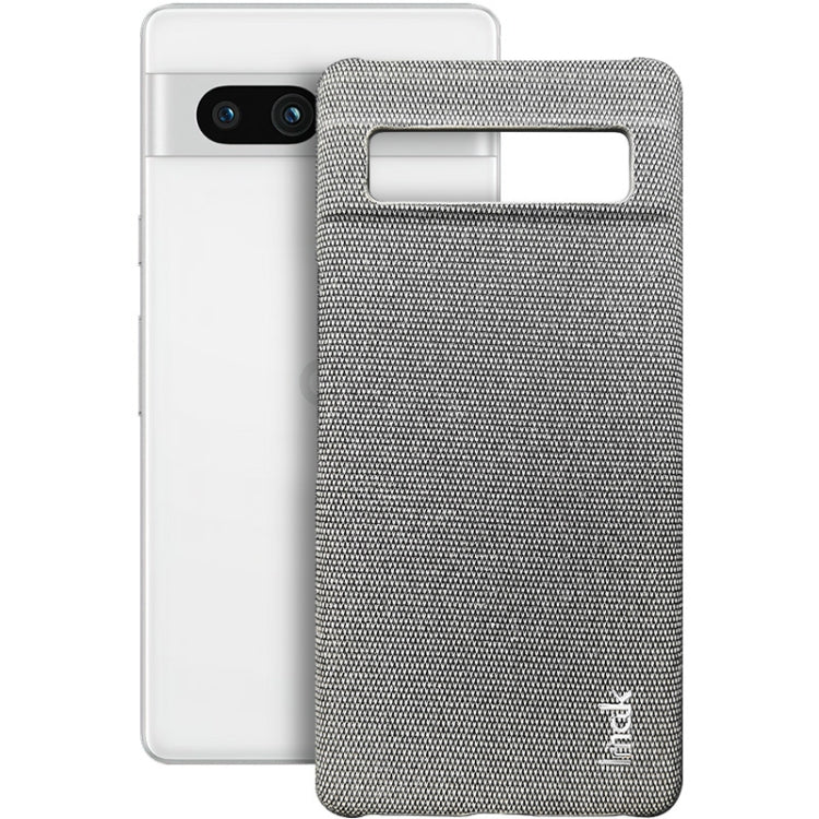 For Google Pixel 7a imak Ruiyi Series Cloth Texture PU + PC Phone Case(Light Grey) - Google Cases by imak | Online Shopping UK | buy2fix