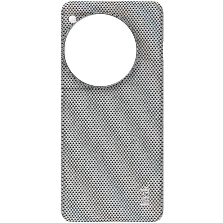 For OnePlus 12 5G imak Ruiyi Series Cloth Texture PU + PC Phone Case(Light Grey) - OnePlus Cases by imak | Online Shopping UK | buy2fix