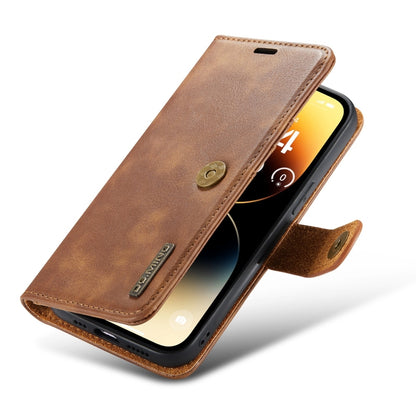 For iPhone 15 Pro Max DG.MING Crazy Horse Texture Detachable Magnetic Leather Phone Case(Brown) - iPhone 15 Pro Max Cases by DG.MING | Online Shopping UK | buy2fix